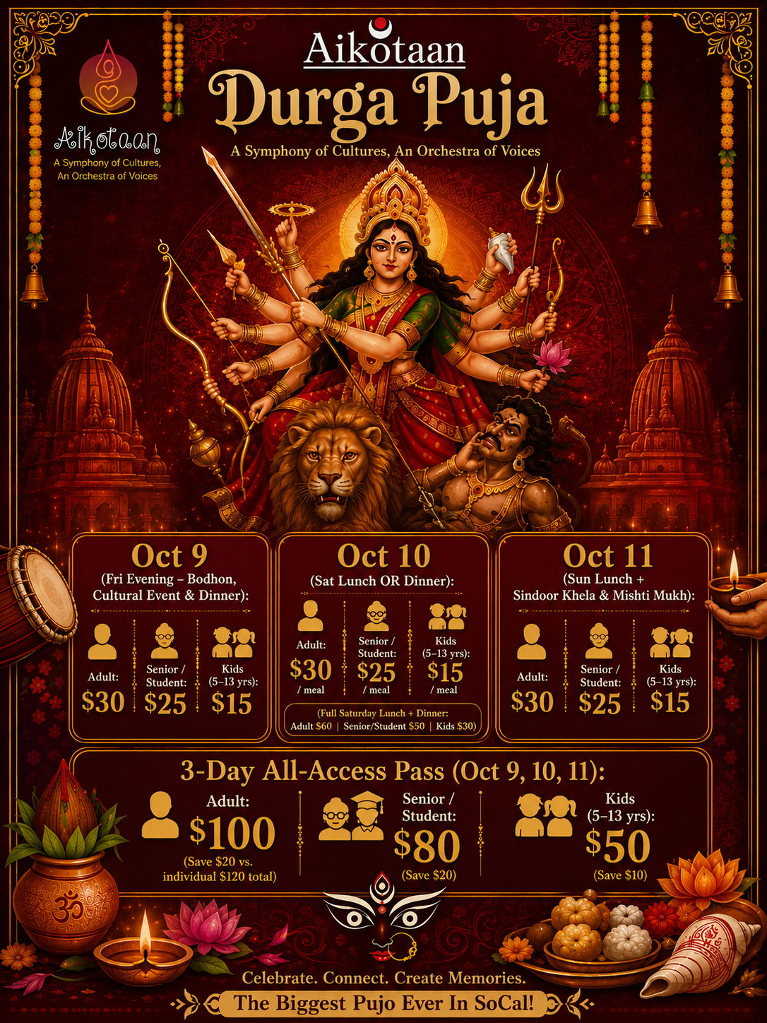 3 Day Pass Durga Puja
